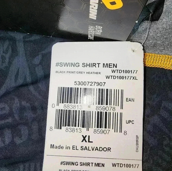 NWT DeMarini compression baseball swing shirt black print #WTD100177 XL or 2XL - Picture 4 of 6